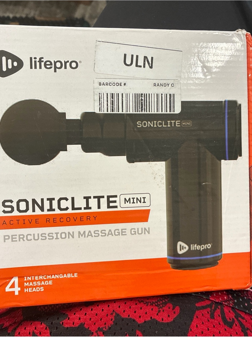 Lifepro SonicLite Mini Percussion Massage Gun - Black